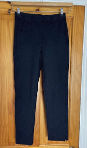 Marks and Spencer Size 8 Slim Black with white speck Formal Work Trousers