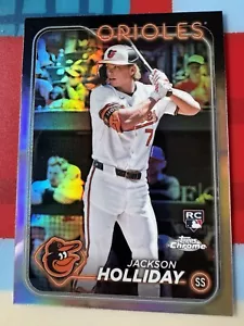 2024 Topps Chrome Refractor #88 Jackson Holliday RC -Orioles - Picture 1 of 8