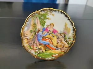 Antike handbemalte Bühnenplatte Limoges - Bild 1 von 7