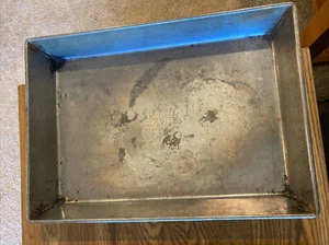Eckology 13” Silver Beauty Vintage Baking Pan  tin ,Made in USA T633-13 - Picture 1 of 4
