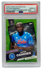 2020 Topps On Demand Summer Signings UEFA Victor Osimhen /99 PSA 10 MINT Rookie