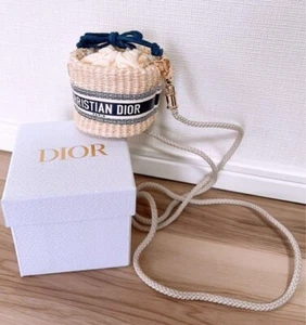 Christian Dior Bolsa de Paja Mini Bolso de Hombro VIP Limitado Caja de Novedad Nuevo Raro FS - Imagen 1 de 8