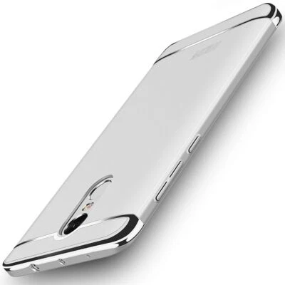 Custodia Protettiva Per Xiaomi Redmi Note 4X Bumper 3 In 1 Cover Argento Nuovo - Immagine 1 di 3