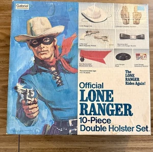 Vintage Gabriel Lone Ranger 1978 Official Double Holster Dress Up W/ Box 29714 - Picture 1 of 5