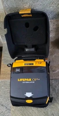 Desfibrilador Physio Control Lifepak CR Plus con estuche almohadillas de electrodos batería Chgr Foto 1 de 4