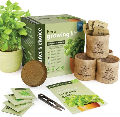 Indoor Herb Garden Starter Kit - Coolest Gifts for Women - Birthday for Her - Ho - Image 1 of 4