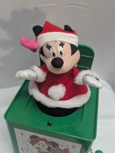 Disney Minnie Mouse Jack-In-The-Box Plays Deck The Halls As You Crank - Picture 1 of 11