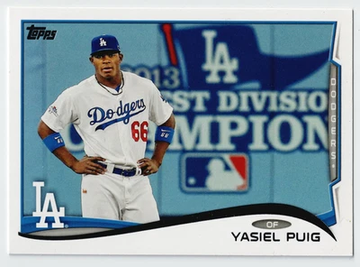 2014 Topps Series 1 Yasiel Puig Image Variation Short Print SP #331 - Image 1 of 2