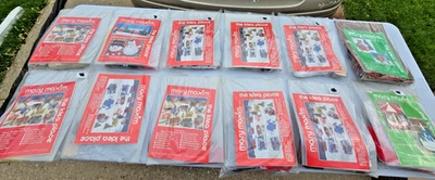 Lot of 10 Mary Maxim Christmas Village Plastic Canvas Kits + BONUS Musical Craft - Image 1 of 4