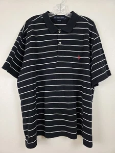 US Polo Assn Hemd Herren 3XL schwarz weiß gestreift Kurzarm Polo Pony klassisch - Bild 1 von 13