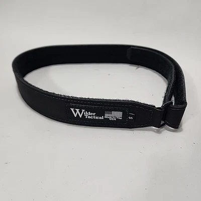 Wilder Tactical Hook Loop Belt Pad Black 35” Length 1.5" Width Made USA Small - Image 1 of 3