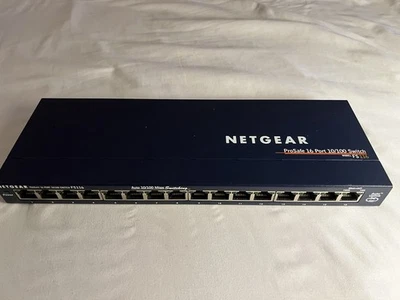 Netgear ProSafe 16-Port Ethernet Switch FS116 10/100 MBPS - Image 1 of 4