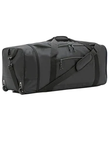 Bolsa de Lona Rodante Grande Compactable para Viaje 32 en Negro - Imagen 1 de 13