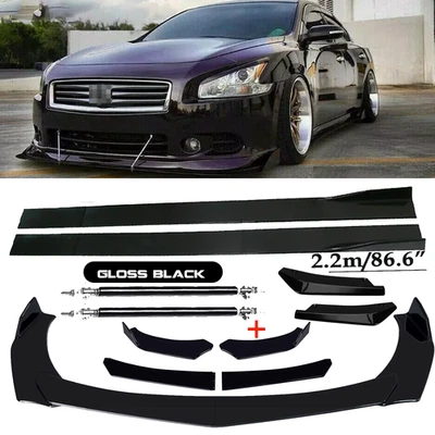 For Nissan Altima Sentra Maxima Front Bumper Lip Spoiler Splitter Car Body Rear — 第 1/4 张图片