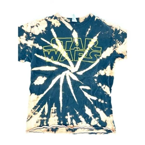 Camiseta vintage de Star Wars teñida con corbata negra tostada talla M - Imagen 1 de 7