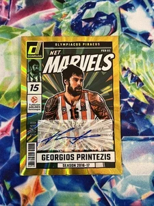 2024-25 GEORGIOS PRINTEZIS EUROLEAGUE NET MARVELS GOLD AUTO /10 - Picture 1 of 7