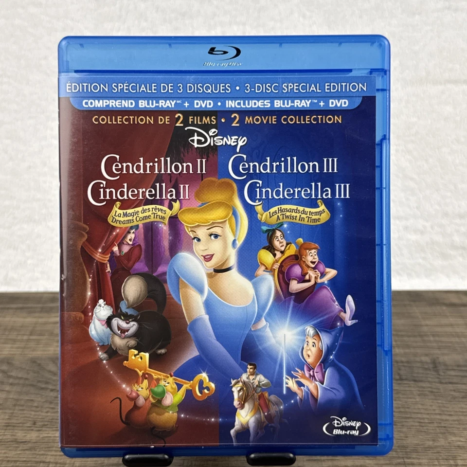 Cinderella II: Dreams Come True/Cinderella III: A Twist in Time (Blu-ray, 2012) - Image 1 of 4