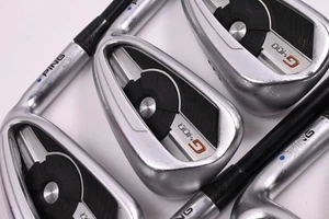Ping G400 Irons / 6-PW+SW / Blue Dot / Regular Flex Ping Alta CB AWT Shafts - Picture 1 of 7