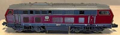 Roco 02150 A Diesellok N BR 215 033-2 grau/rot, DB, mit Licht, fährt gut, OVP - Bild 1 von 4