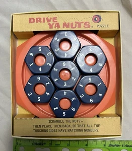 Vintage 1970 Milton Bradley Drive Ya Nuts Brain Teaser Puzzle in Box - Picture 1 of 3