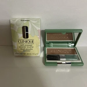 Clinique Soft Pressed Powder Blusher #21 Plum Gorgeous Full Size New In Box - Picture 1 of 2