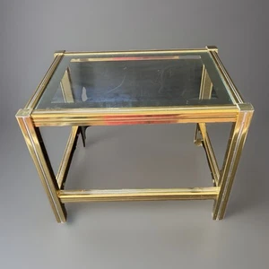 Table D’appoint Hollywood Regency Design italien année 70 Dlg W. Rizzo - Foto 1 di 13