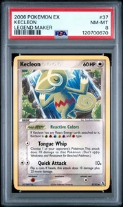 2006 POKEMON EX LEGEND MAKER 37 KECLEON NEAR MINT-MINT PSA 8 - Picture 1 of 3
