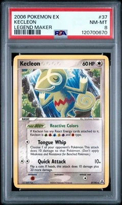 2006 POKEMON EX LEGEND MAKER 37 KECLEON NEAR MINT-MINT PSA 8 - Image 1 of 3
