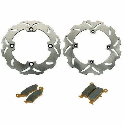 For Honda CR125R Full Set Brake Discs Rotors & Pads CR250R CR500R 1992 1993 1994 - Image 1 of 4