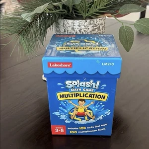 NIB Lakeshore Splash Math Game Multiplication, Educational Card Game Grades 3-5 - Picture 1 of 8