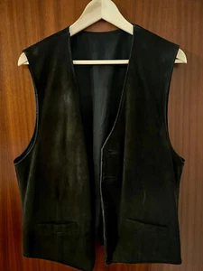 Weste Herren L Leder braun - Bild 1 von 3