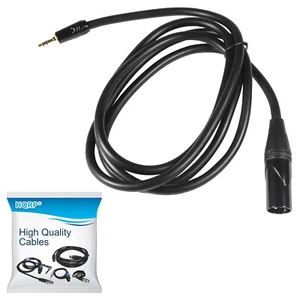 HQRP 3.5mm À 3-Pin Câble XLR , Mâle XLR À Mâle 0.3cm Mini Jack Câble 1.8m - Photo 1/7