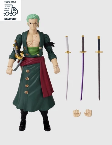6.5" Roronoa Zoro Plastic Action Figure Model Toy One Piece Collection Anime Gif Cover
