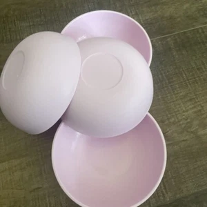 NEW tupperware mini bowl set chic dining set of 4 fairy dust PINK 1.5 cup FrEeSh - Picture 1 of 2