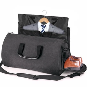 Travel Suit Carrier Garment Duffel Bag Fiber Large Men with Shoe Compartment - Picture 1 of 12