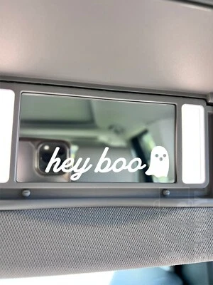 Hey Boo Lindo Fantasma Halloween Espeluznante Coche Laptop Planificador Vinilo Calcomanía Adhesiva Foto 1 de 4