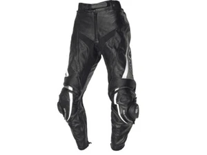 iXS Lederhose Robin II | Schwarz-Grau-Weiß | Motorradhose aus Rindsleder - Bild 1 von 1