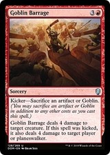 GOBLIN BARRAGE ~mtg NM Dominaria Unc x4