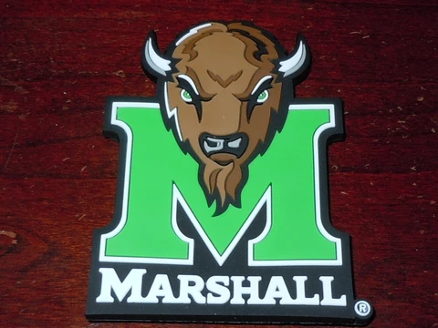 NCAA Vintage MARSHALL THUNDERING HERD Large RUBBER FRIDGE MAGNET Standings Board Cover