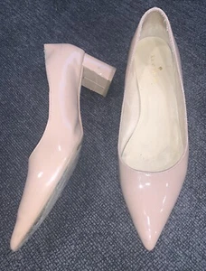 Zapatos de salón Kate Spade charol tacón ancho nude para mujer 9 - Imagen 1 de 7