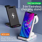 15W 3-in-1 Cell Phone Wireless Charger Ambient Light Cell Phone Holder