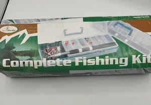 TrailWorthy Complete Fishing Kit Rod Reel Tackle Box Kit Accessories BRAND NEW - Picture 1 of 4