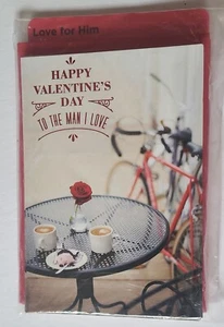 Lote 10 tarjetas de felicitación nuevas selladas "Feliz San Valentín al hombre que amo" - Imagen 1 de 7