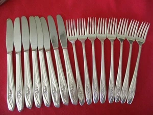 (16) Silver Tulip Silverplate Grillmesser & Gabeln, 1956 Silver Tulip #18 - Bild 1 von 7