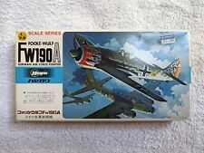 HASEGAWA FOCKE-WULF FW190 MODEL AIRCRAFT KIT - 1/72 SCALE, 1979