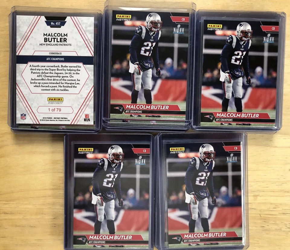 (5) 2017 PANINI INSTANT AFC CHAMPS MALCOLM BUTLER CARD 1 Of 79 - Image 1 of 1