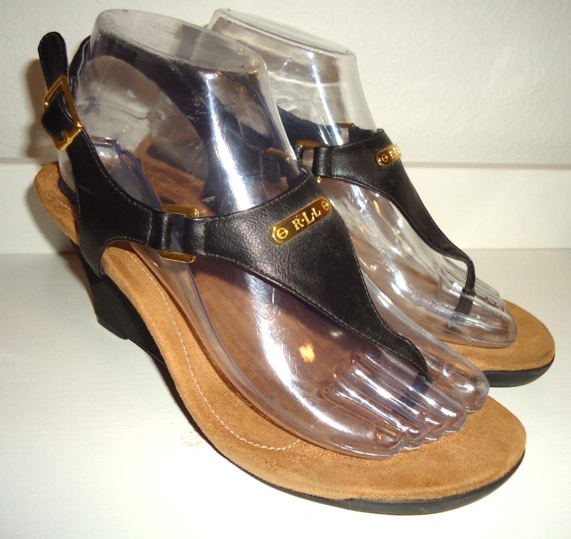 Lauren Ralph Lauren Women's Buckle Wedge Sandals for Women