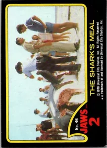 1978 Topps Jaws 2 #46 The Shark's Meal ¡Compra 3 obtén 1 envío gratuito! - Imagen 1 de 2