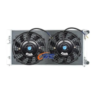 Aluminum Radiator+Fans for 1993-1999 Volkswagen Golf Cabrio Jetta MK3 2.0L L4 MT - Picture 1 of 7