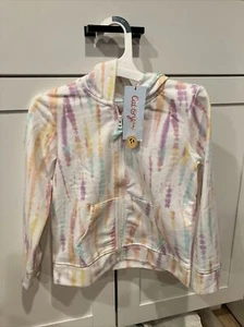 Girl’s at & Jack zip up hoodie tie dye 4t - Picture 1 of 5